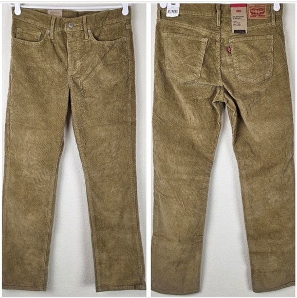 Levi's Light Tan Corduroy Straight Leg Pants - Picture 1 of 13